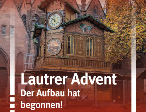 Der Aufbau des Lautrer Weihnachtsmarkt 2025 hat begonnen!